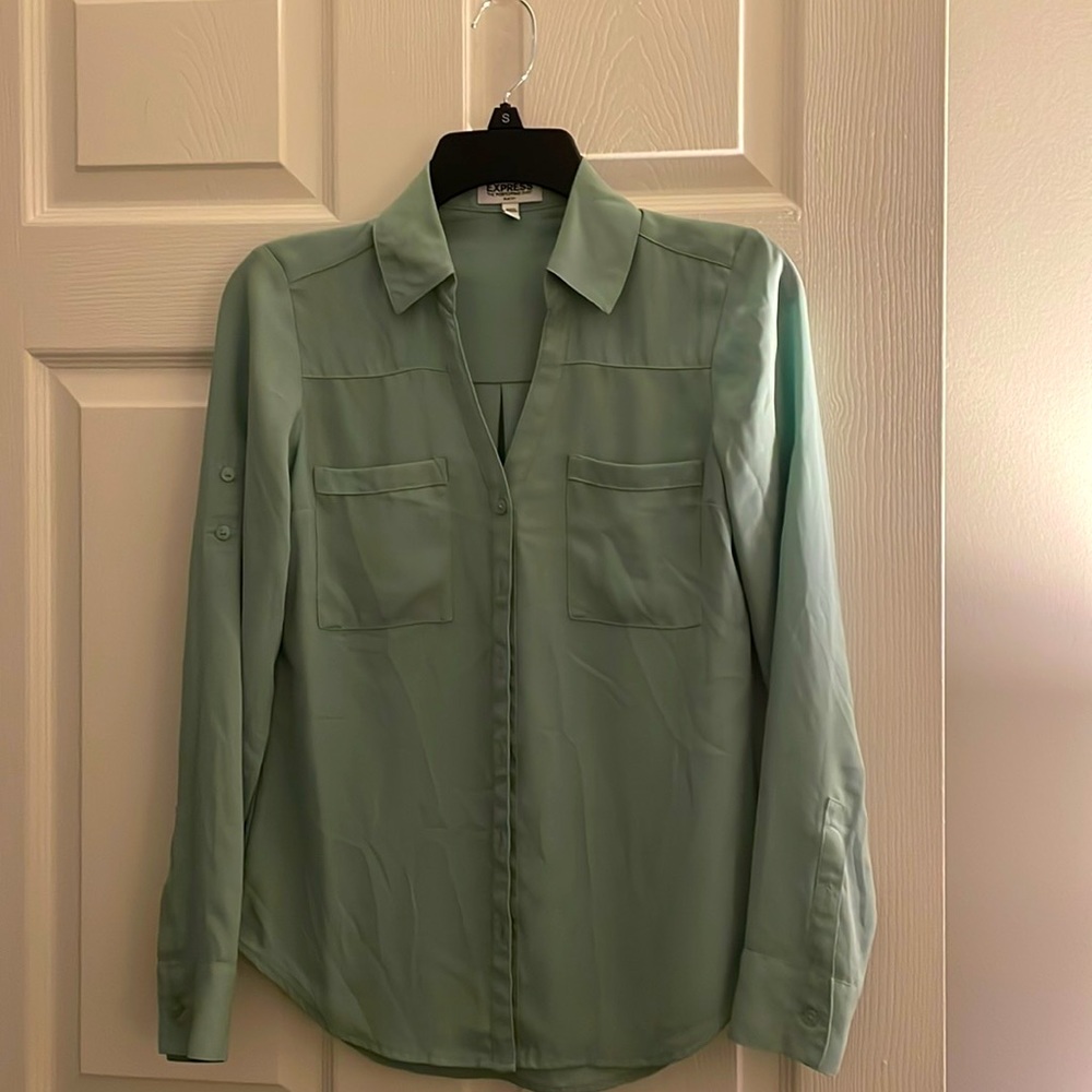 Express the portofino shirt- teal color